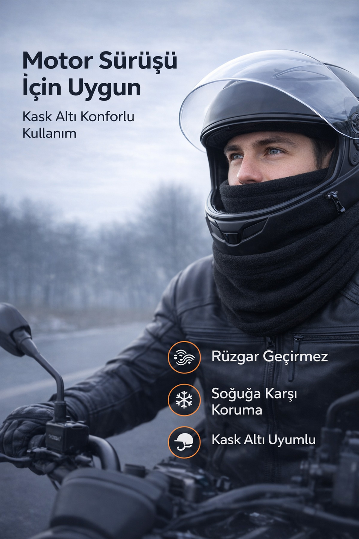 Omotasarım Nasa Unisex Polar Boyunluk-Bere görsel 7