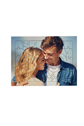ATEŞLER HEDİYELİK kişiye özel tasarımlı Love puzzle A4 - 48 parça'lı pazıl