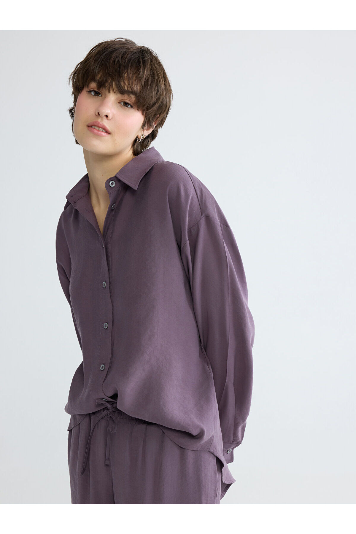 LC Waikiki Oversized Modal Blend Women's Shirt (S6)