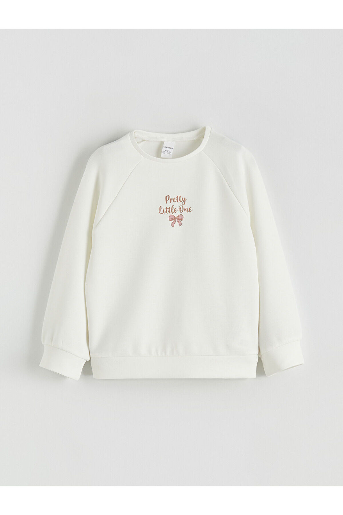 LC Waikiki Nevaa Collection Ekru Baskılı Kız Çocuk Sweatshirt ve Eşofman Altı fotoğrafı 3 (önizleme)