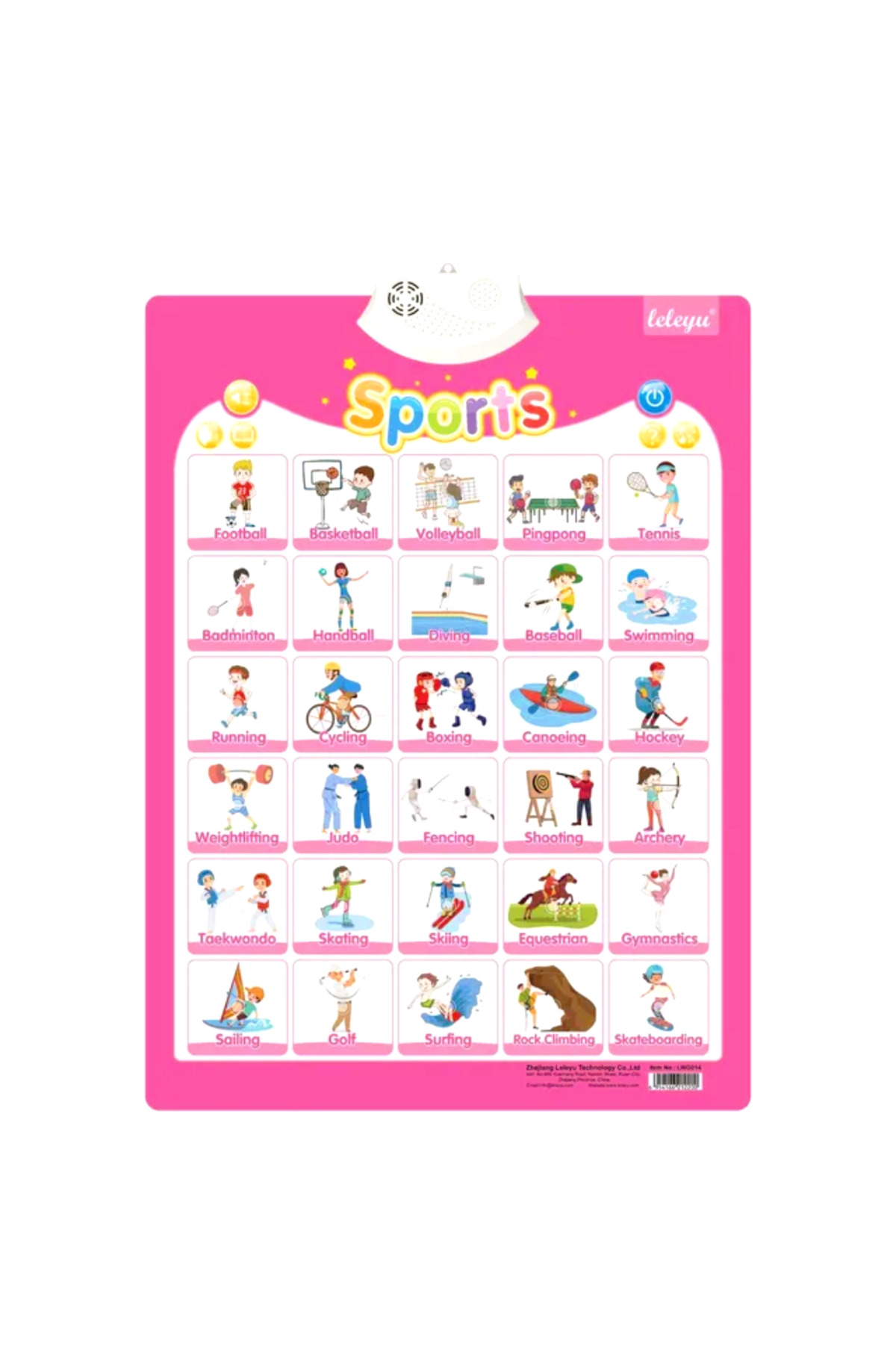 TALOO sesli kitaplar Sports Ingilizce Konuşan Sesli Poster fotoğrafı 5 (önizleme)