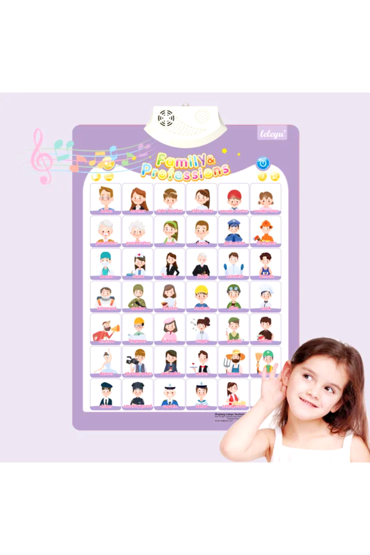 TALOO sesli kitaplar Family & Occupations Ingilizce Konuşan Sesli Poster fotoğrafı 2 (önizleme)