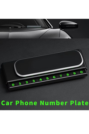 MeyZone Premium Kaydırmalı Araç İçi Telefon Numaratör Park Numarası Parkmatik...