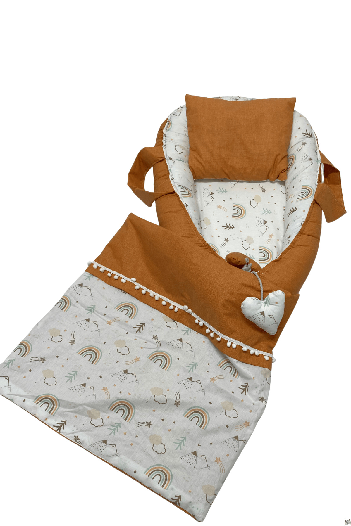 Happy Baby Dikiş Atölyesi 10’lu Babynest Puset Örtüsü Alt Açma Emzirme Yastığı Emzirme Önlüğü Ana Kucağı fotoğrafı 2 (önizleme)