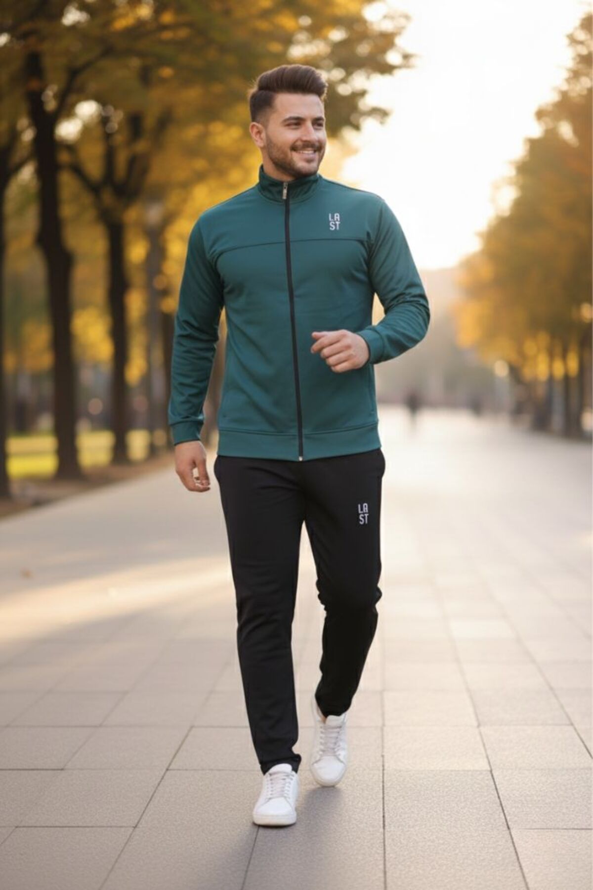 ست گرمکن مردانه مدل Relaxed Fit مخصوص فصل جدید — سبز M01596179 — تصویر 3 از 5