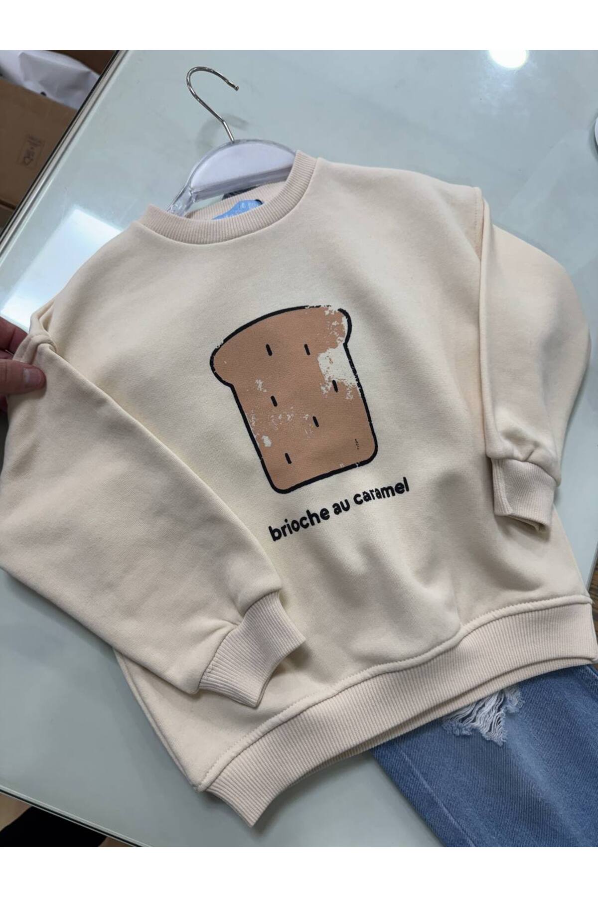 Sweatshirt Unisex - Krem