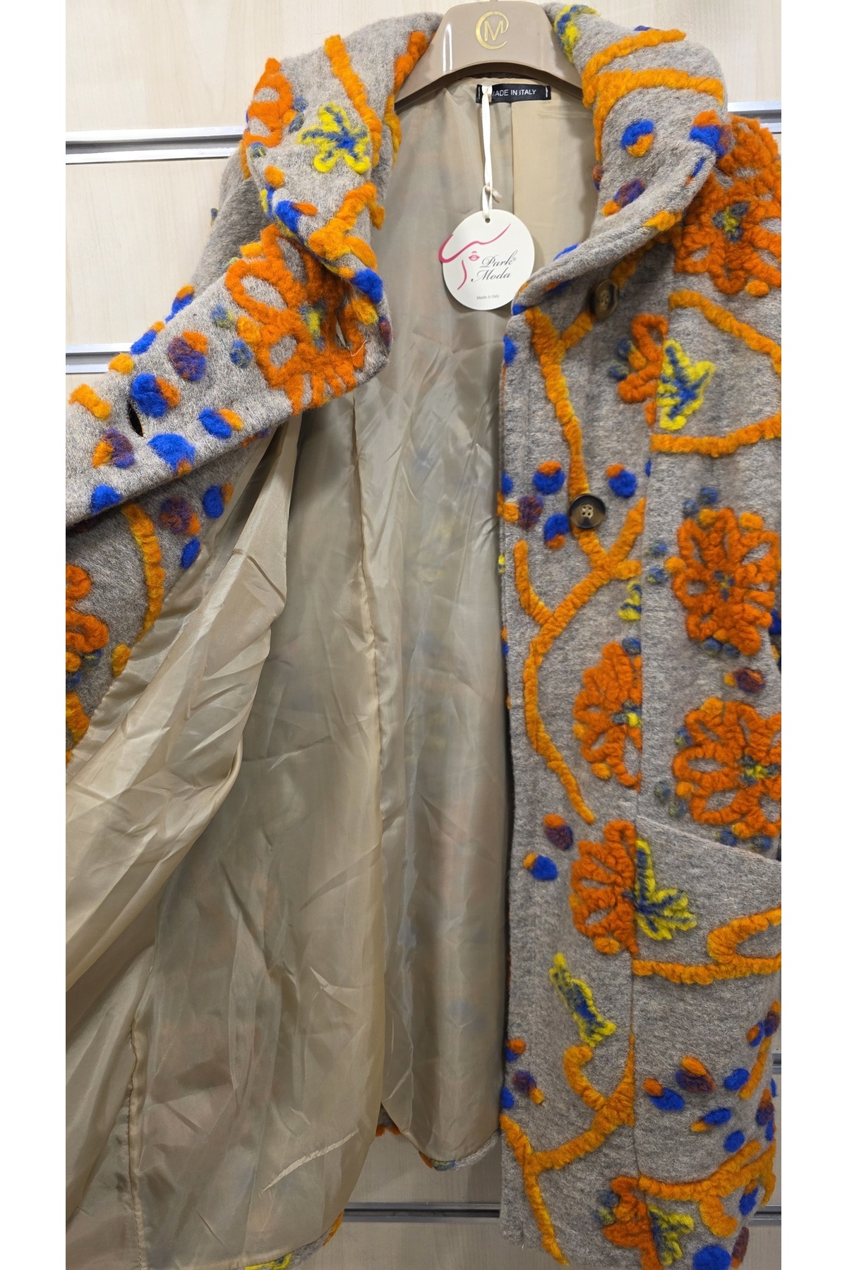 Park Moda  İtalyan Yün Keçe Kaban Şal Yaka - Görsel 6