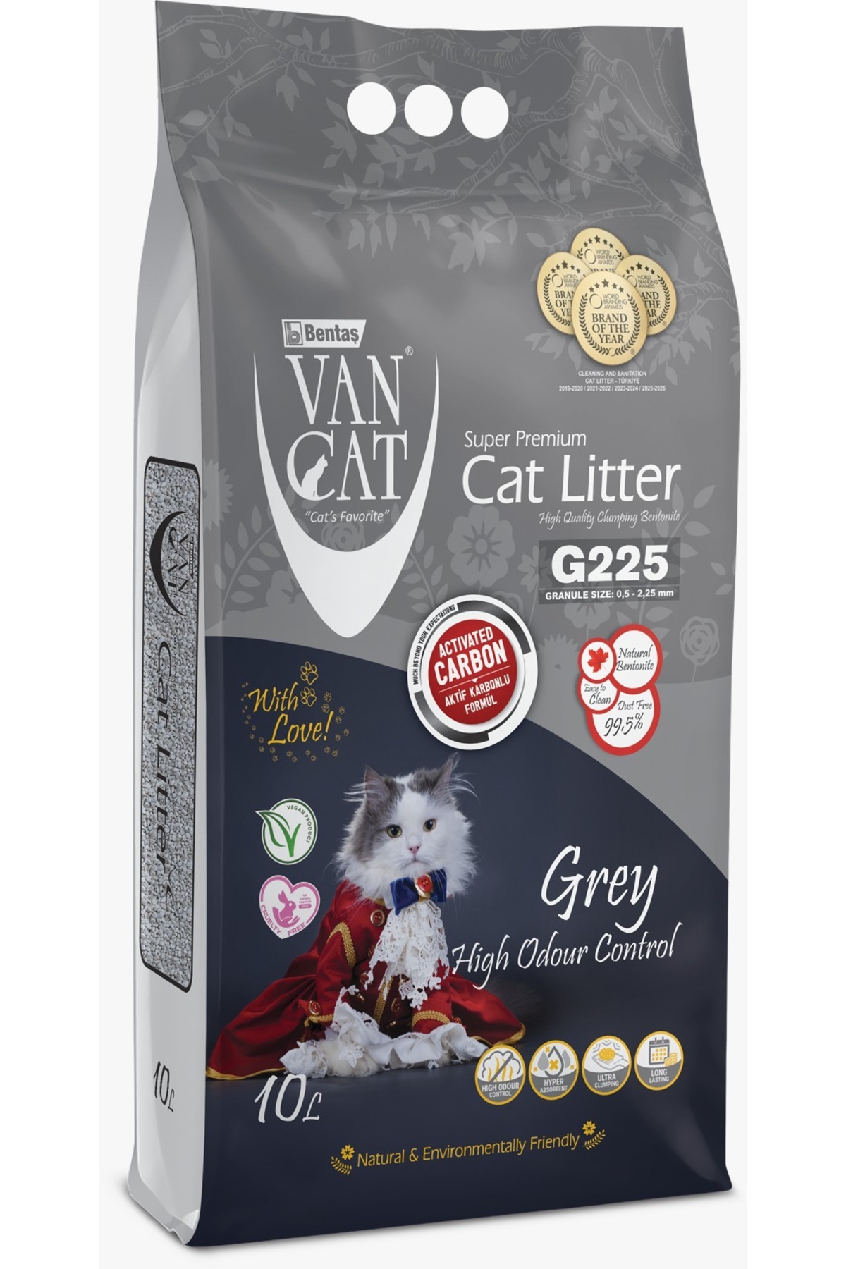 Bentaş Van Cat Van Cat Aktif Karbon Kokusuz Kedi Kumu 10lt