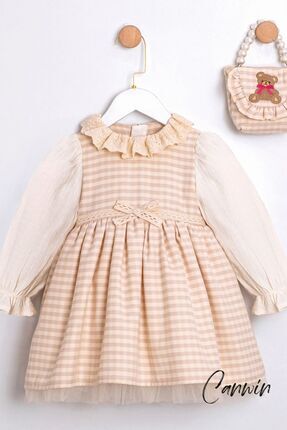 Canwin Kız Çocuk Çantalı Elbise