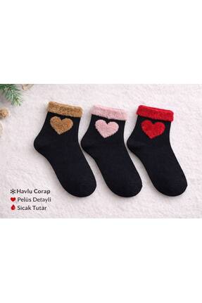 Miss Lovis Kalpli havlu çorap