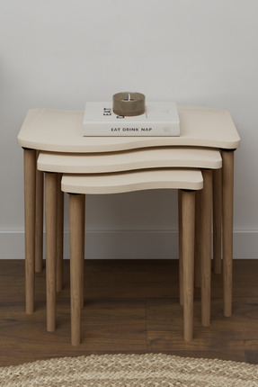 Monte Sehpa Gofrato 3lü zigon sehpa seti