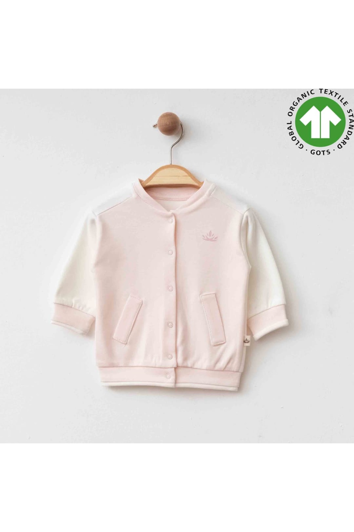 The Nest Kids Powder Breeze Organik Pamuk Bebek Kolej Ceketi Rahat Şık Tasarım fotoğrafı 2 (önizleme)