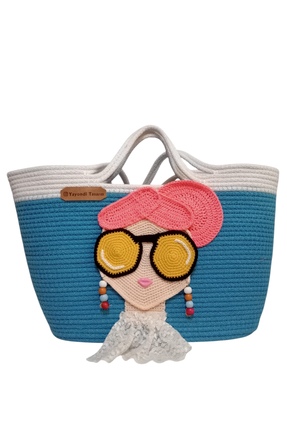 yayondi Hasır Görünümlü Günlük Omuz Çantası – Yazlık Plaj & Şehir Çantası