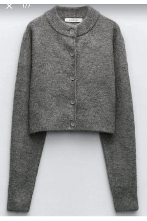 LUSHİGO Kadın Tilia Crop Örgü Hırka