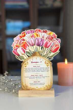 Sticker Ekspres Ramazan Takvimi Lale Temalı Çiçekli - 30 Günlük Ramazan Masa ...