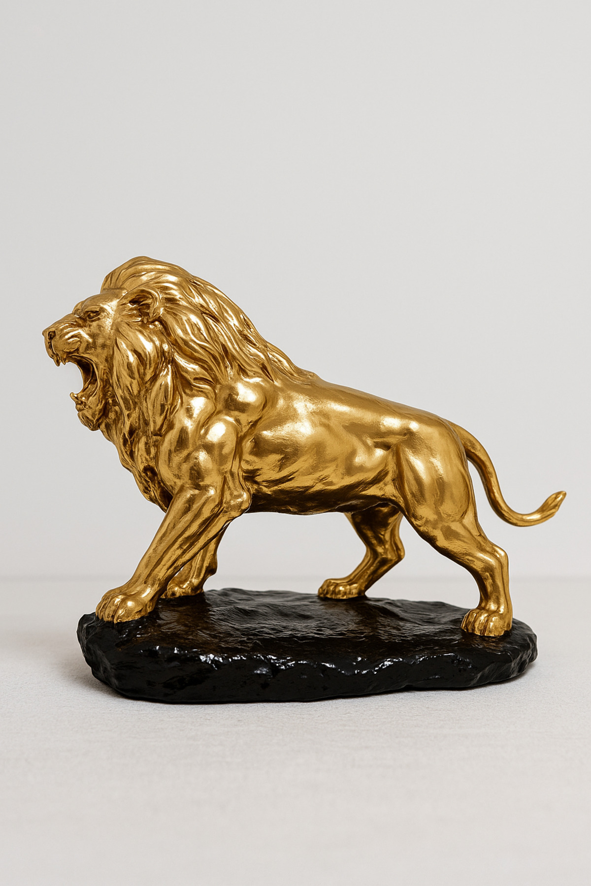 DECORATIVE LION 3D PLASTIC PRINT / 14CM TALL MİNİ LION / TABLE ORNAMENT / DECOR / 14CM