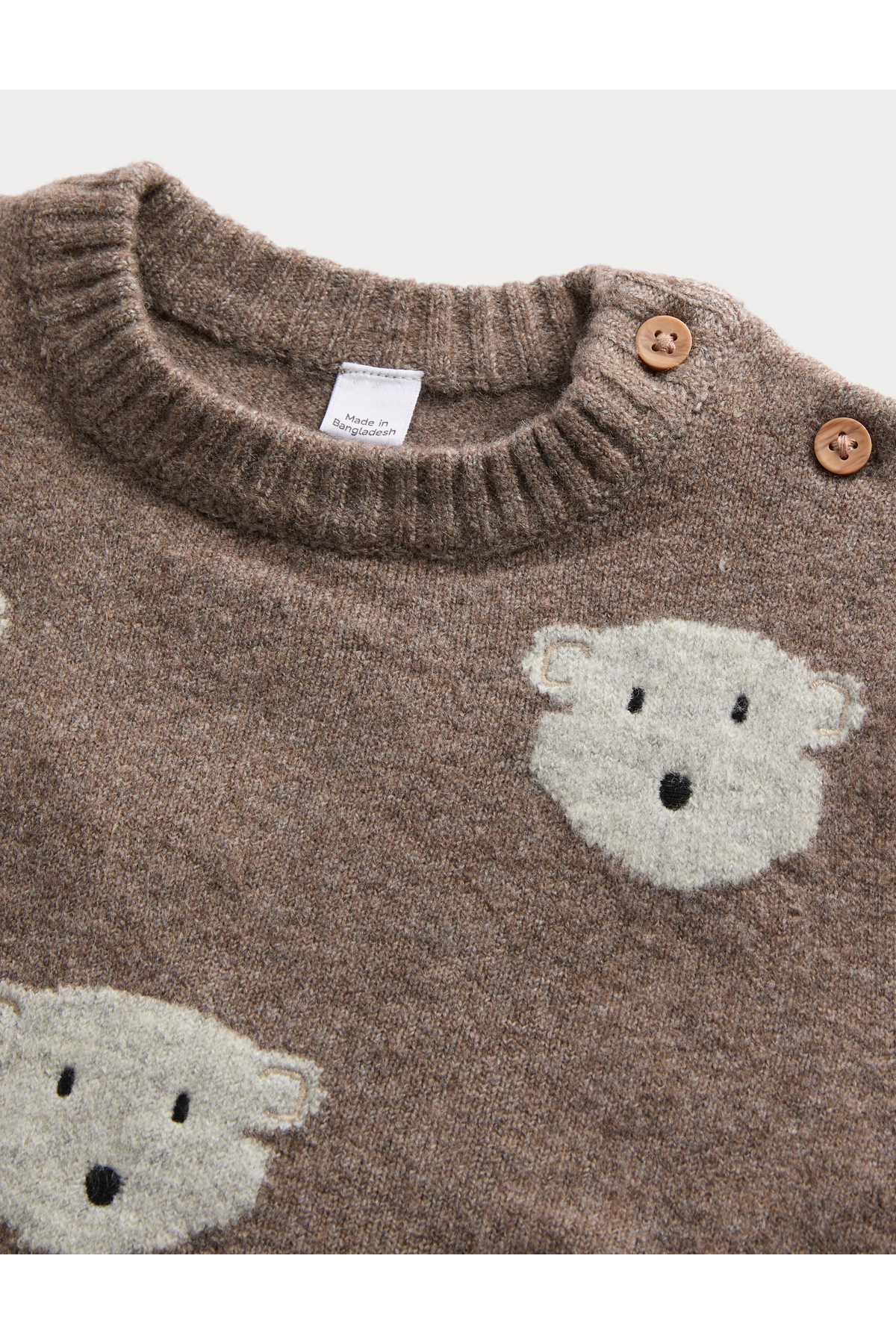 Marks & Spencer Örme Desenli Bebek Kazak (0-3 Yaş) fotoğrafı 3 (önizleme)