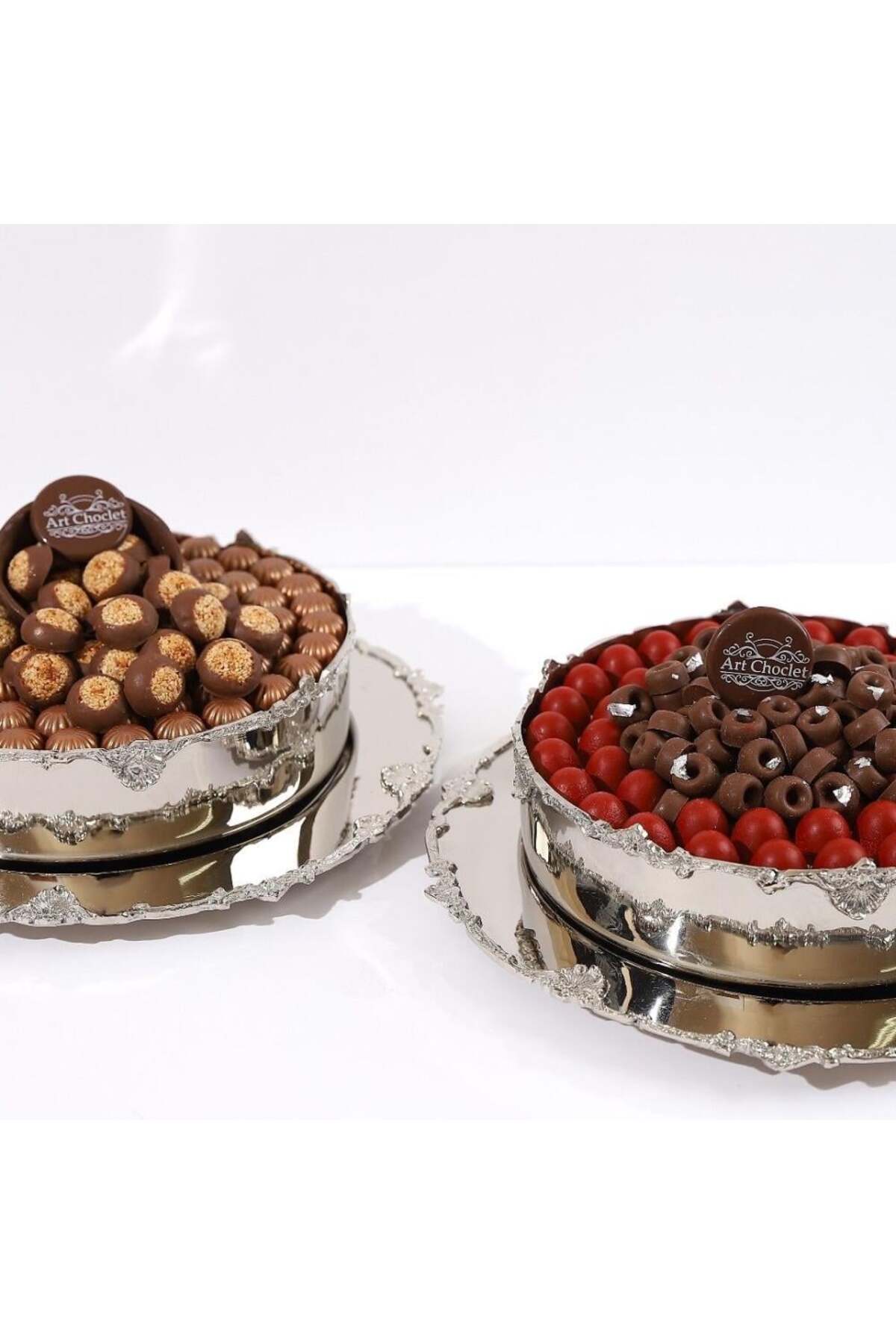 صينية شوكلاتة فاخرة مصنوعة من مادة الفيبر (صينيه و...