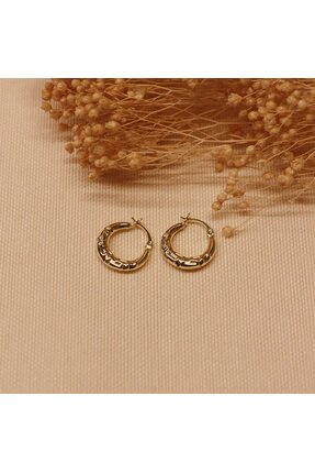 TAHAN MÜCEVHERAT Vintage Desenli Halka Küpe