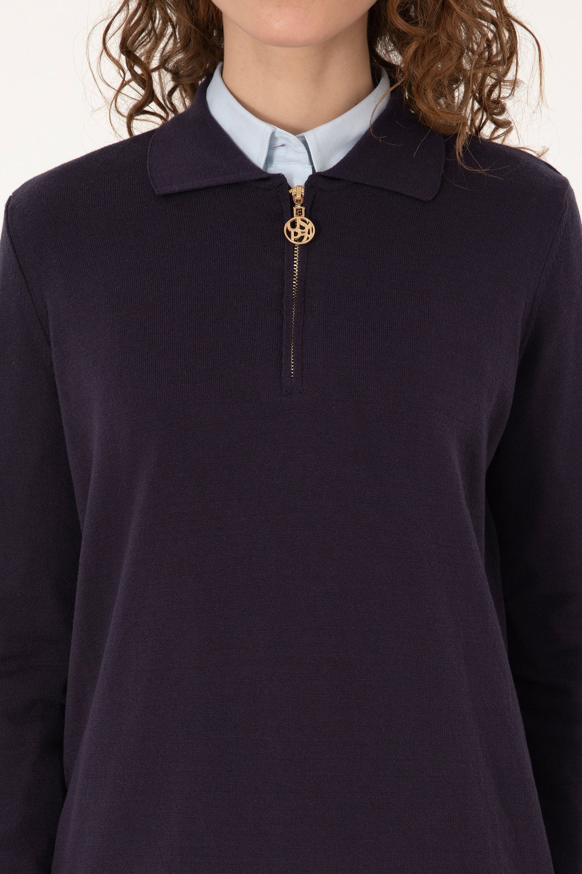 U.S. Polo Assn.  Kadın Lacivert Kazak 50309661-VR033 - Görsel 6