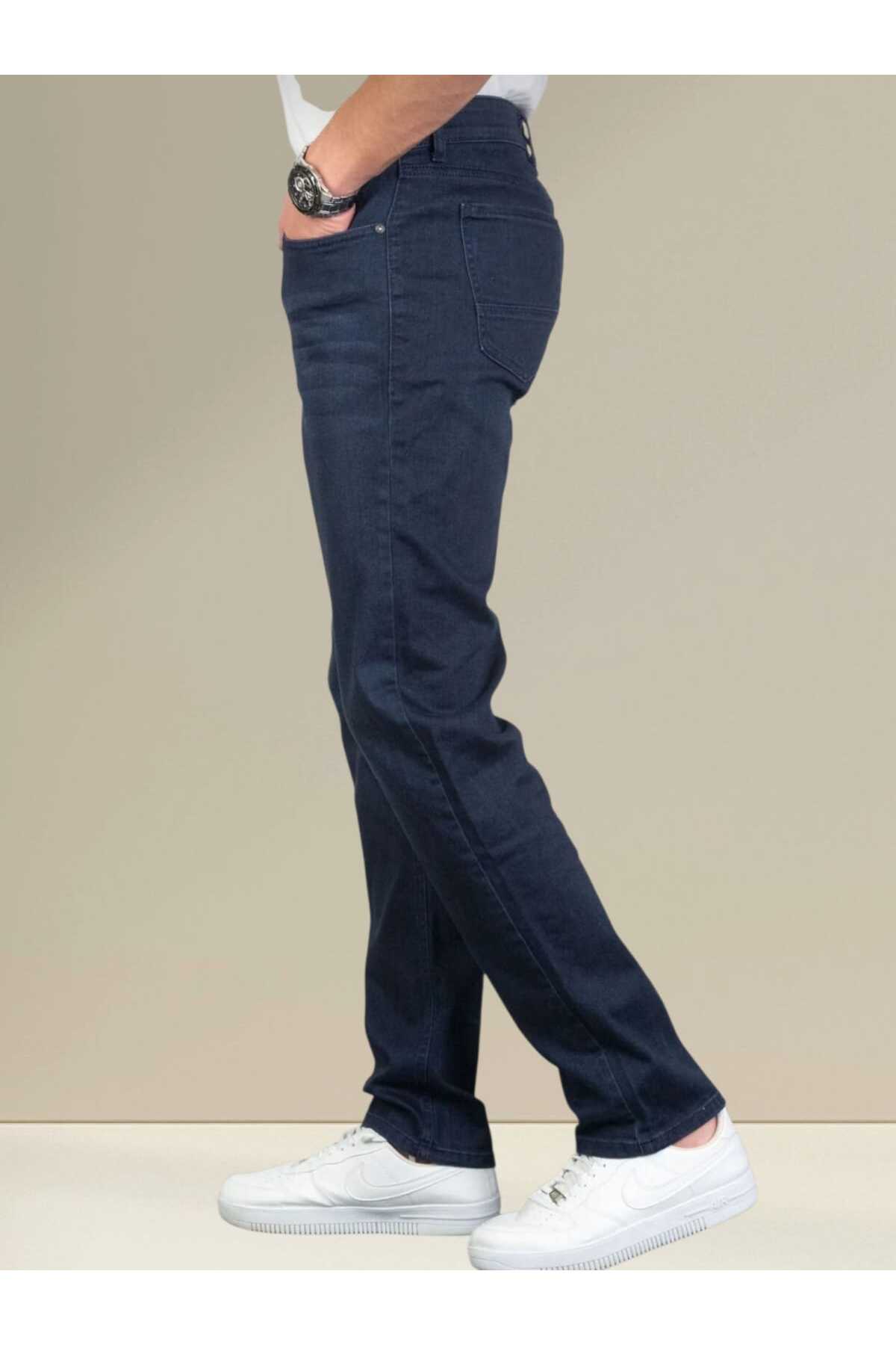 KDY Erkek Boru Paça Likralı Esnek Jeans Erkek Kot Pantolon görsel 2