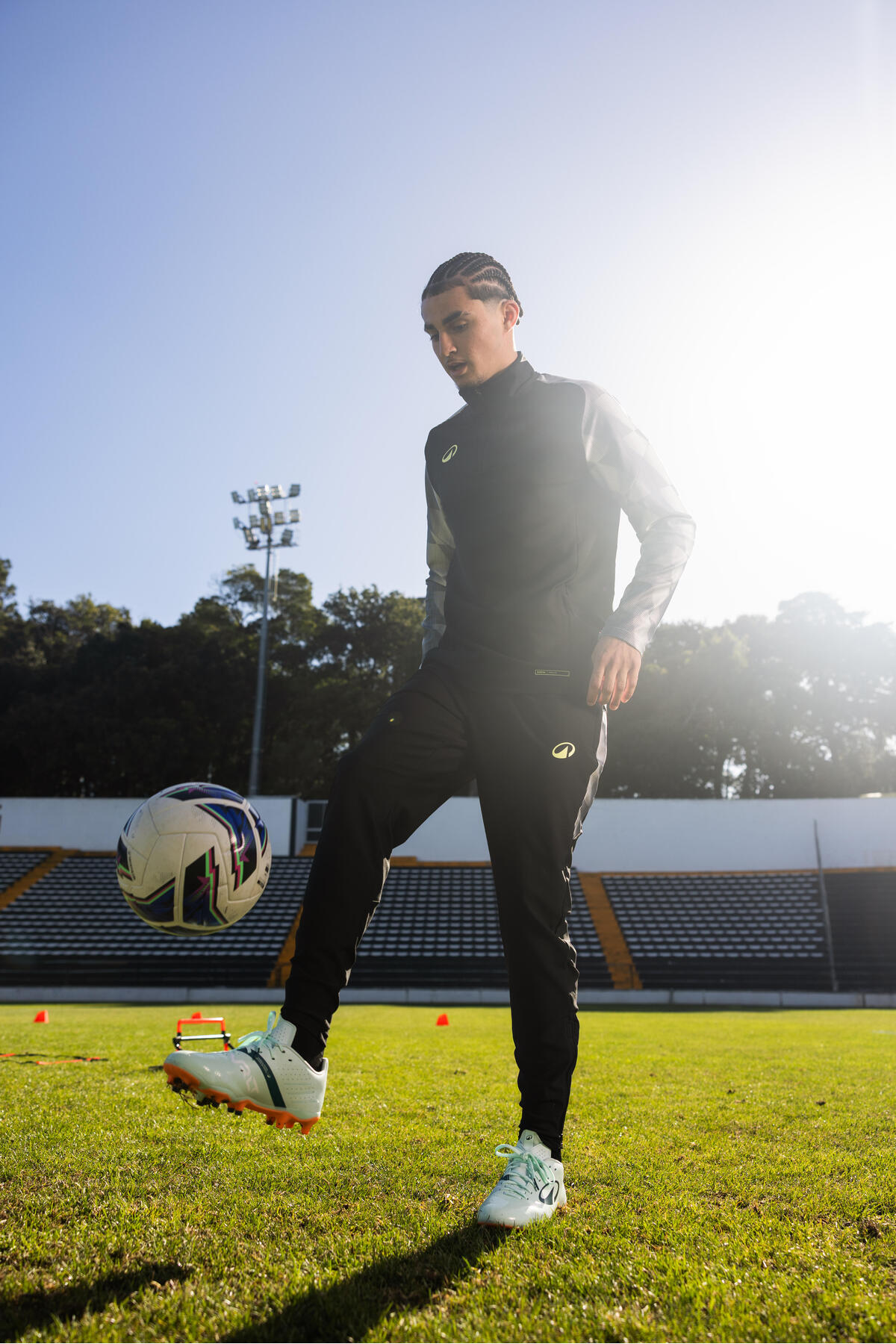 Decathlon Kipsta Yetişkin Futbol Sweatshirtü - Siyah/Gri - Viralto Dop görsel 7