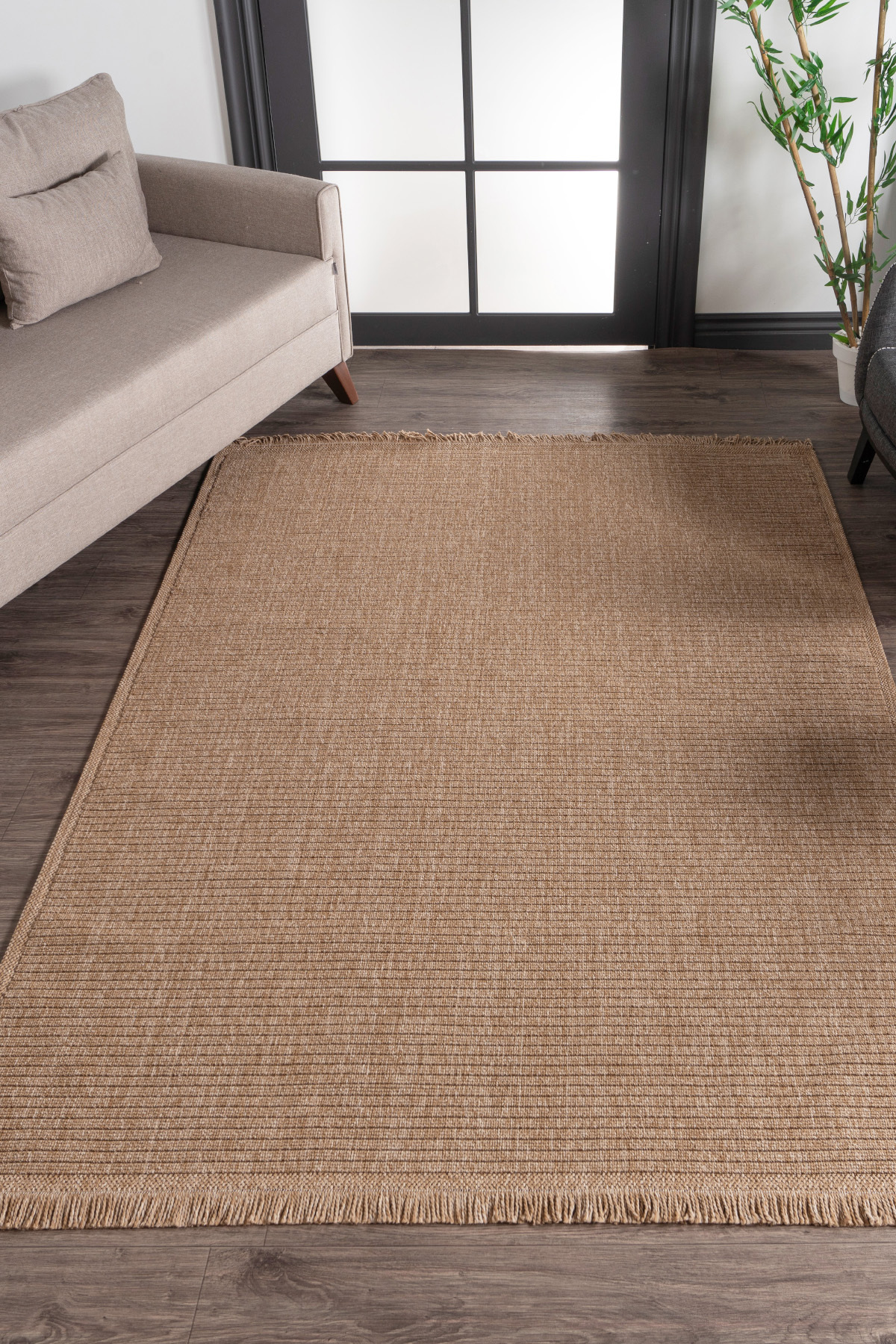 Comfort Vlora 4761 Jute Straw Curl Knitted Rug