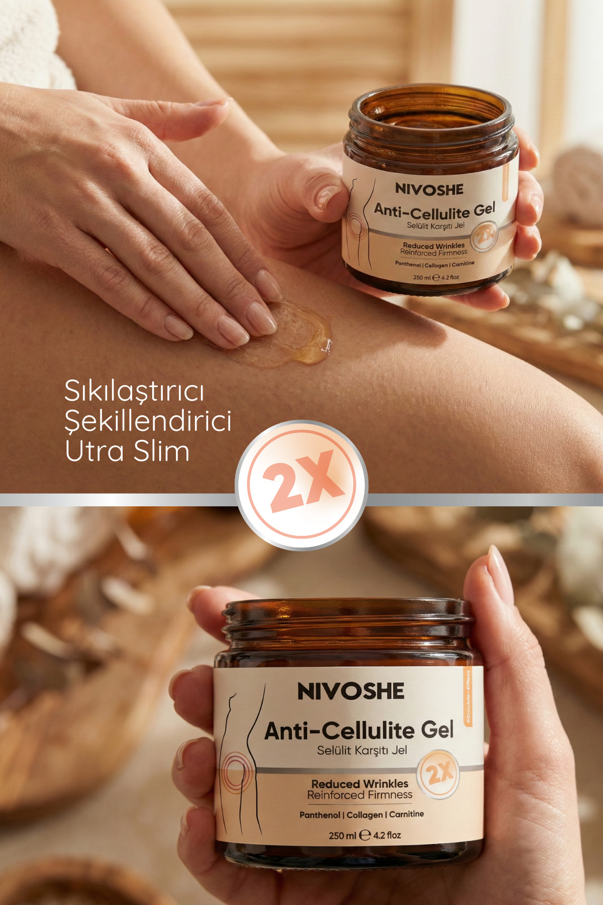 Selülit Ve Çatlak Giderici Vücut Şekillendirici Sıkılaştırıcı Toparlayıcı Lipoliz Jel Body Gel 250ML