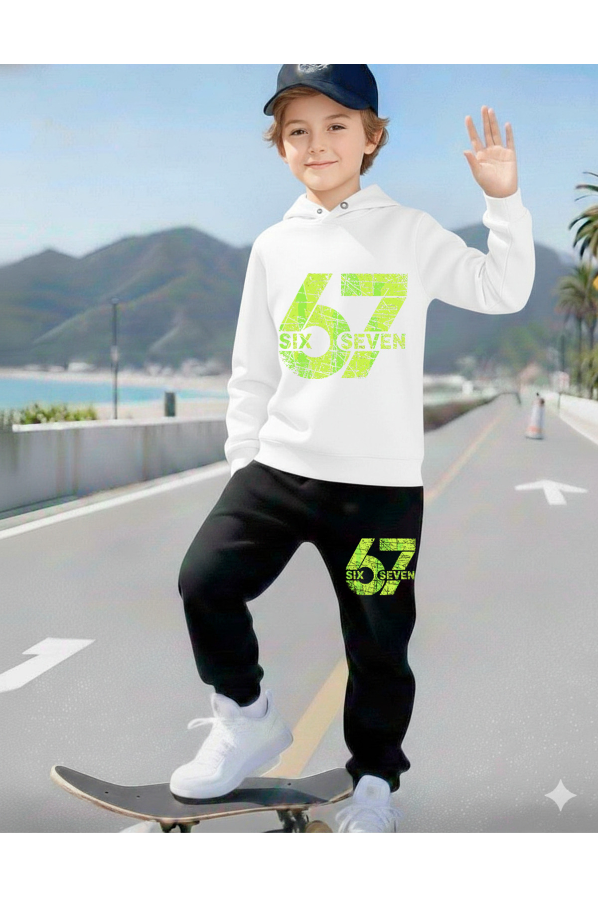 SIX LOVER BOYS' PRINTED TRACKSUIT SET, 67 DESIGNS