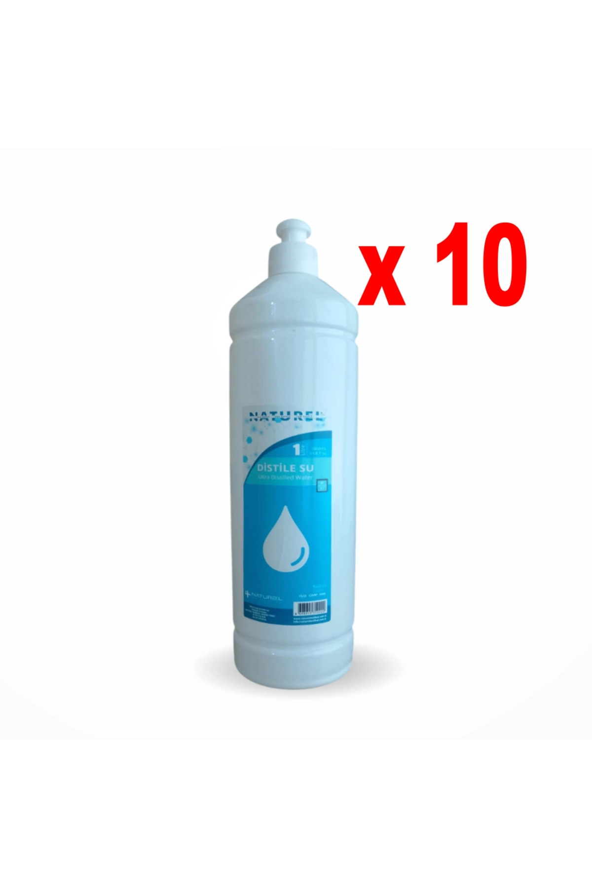NATURÉL Naturel Distile Su (Saf Su) 1 LT - 10 Adet - Fiyatı, Yorumları