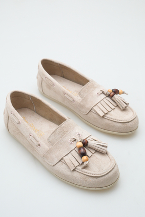SNİCKER Kadın Günlük Boncuklu Babet Ayakkabı