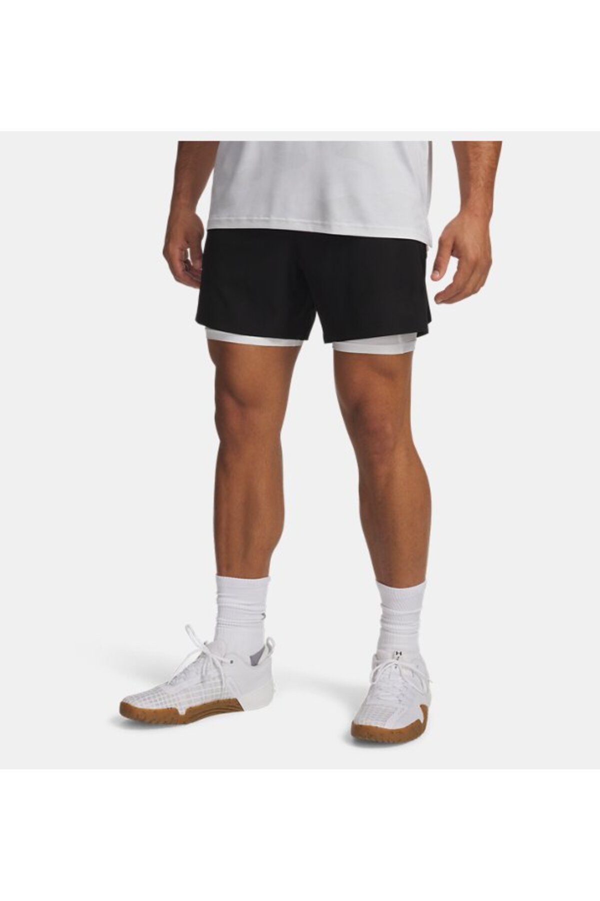 آندر آرمور شلوارک مردانه UA Vanish Elite سایز 6 اینچ، کد 6009868-008