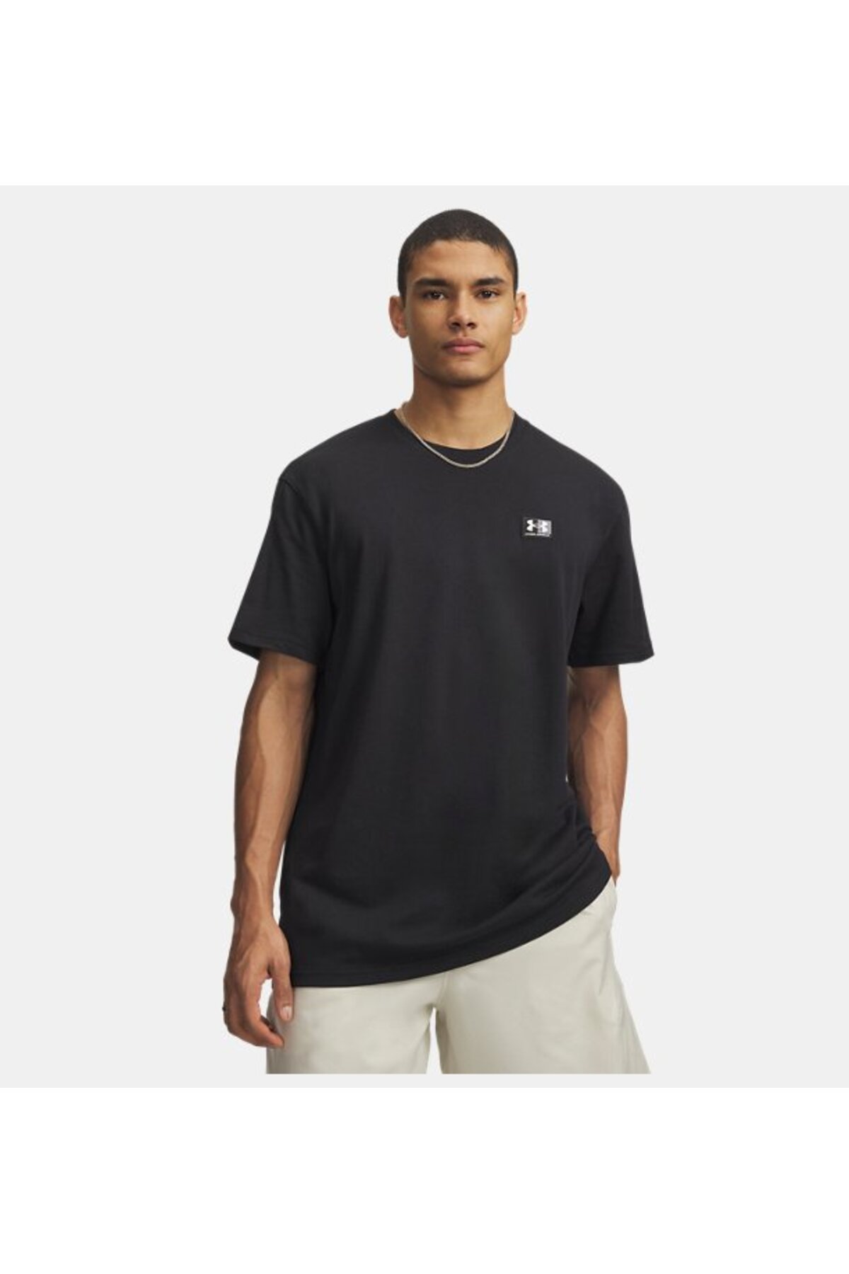 آندر آرمور تی‌شرت آستین کوتاه مردانه طرح UA Heavyweight Patch کد 6011124-001