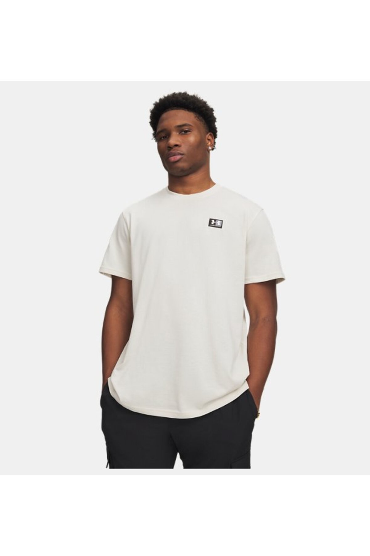 آندر آرمور تی‌شرت آستین کوتاه مردانه طرح UA Heavyweight Patch کد 6011124-279