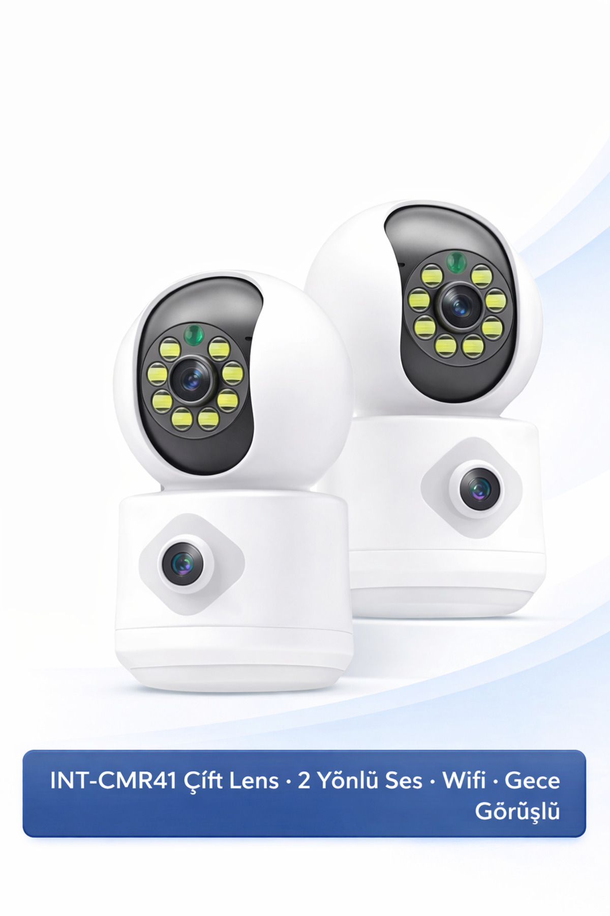 Dimute Shop INT-CMR41 2MP Çift Lens Bebek Kamerası – 2 Yönlü Ses, Mobil Uygulama Destekli Güvenlik Kamerası fotoğrafı 4 (önizleme)