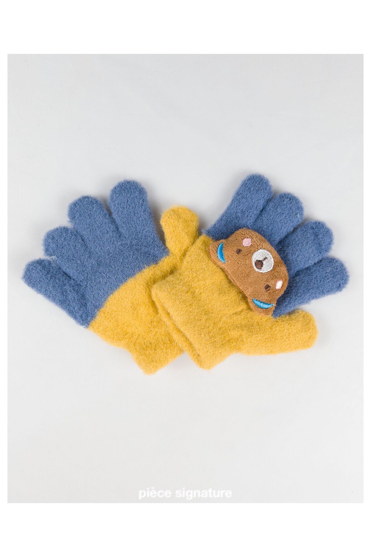 PIECE SIGNATURE Sevimli Ayı Aksesuarlı Yumoş Çocuk Eldiven ( 1-3 Yaş ) fotoğrafı 2 (önizleme)