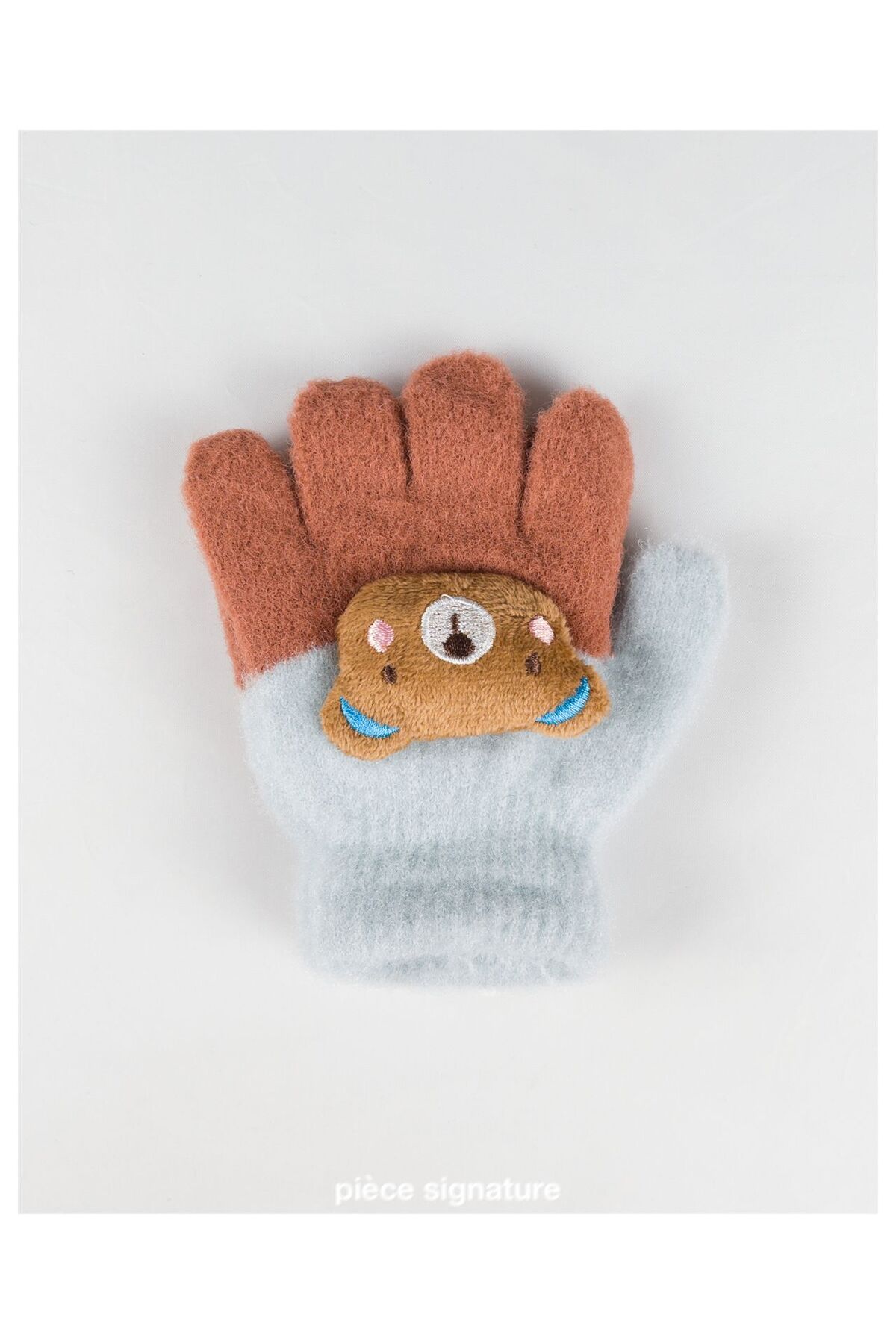 PIECE SIGNATURE Sevimli Ayı Aksesuarlı Yumoş Çocuk Eldiven ( 1-3 Yaş ) fotoğrafı 4 (önizleme)