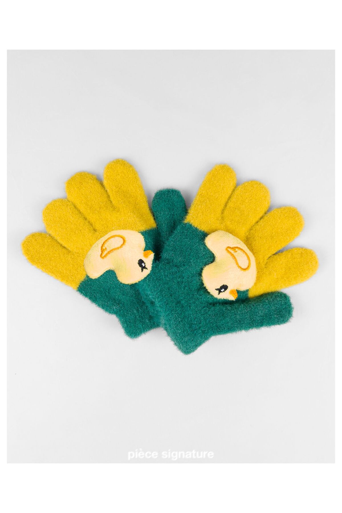 PIECE SIGNATURE Sevimli Ördek Aksesuarlı Yumoş Çocuk Eldiven ( 1-3 Yaş ) fotoğrafı 2 (önizleme)