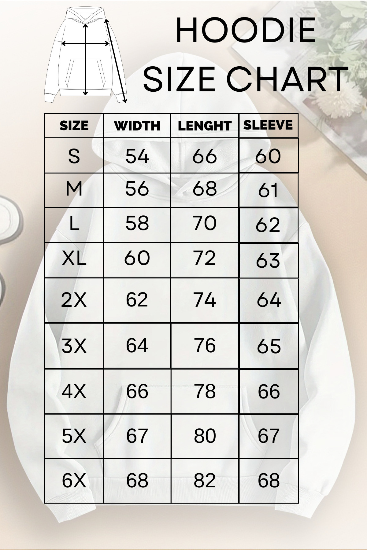 Deocept  Unisex Kelebek Baskılı Kapüşonlu Kanguru Cepli Rahat Kalıp Oversize Kesim Sweatshirt - Görsel 6