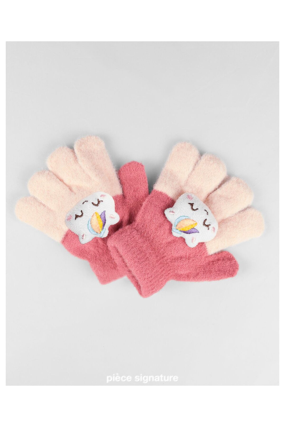 PIECE SIGNATURE Sevimli Değişik Aksesuarlı Yumoş Çocuk Eldiven ( 1-3 Yaş ) fotoğrafı 4 (önizleme)