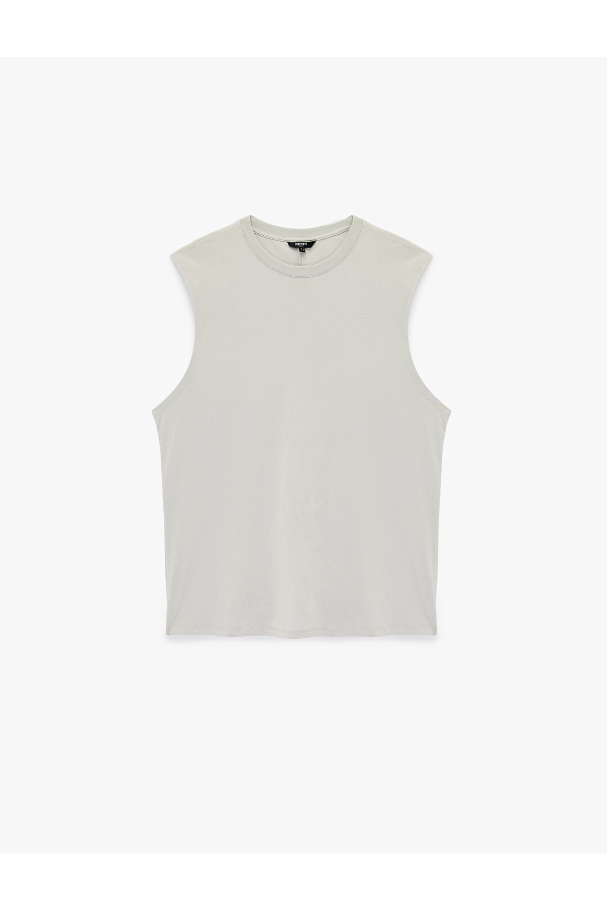 Koton Regular Fit Kolsuz Bisiklet Yaka Pamuklu Basic Atlet görsel 3
