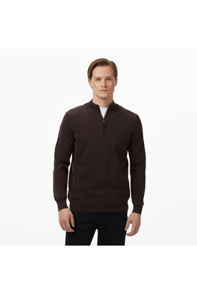 Nautica Erkek Kahverengi Classic Fit Kazak