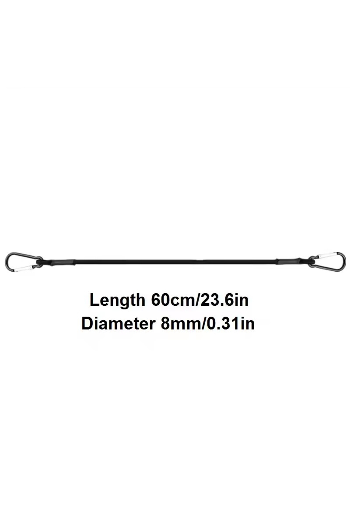 Stretch Elastic Ropes Choice Black 60cm 5 Types of Stretch Elastic Ropes Kayak Tying Ropes ...