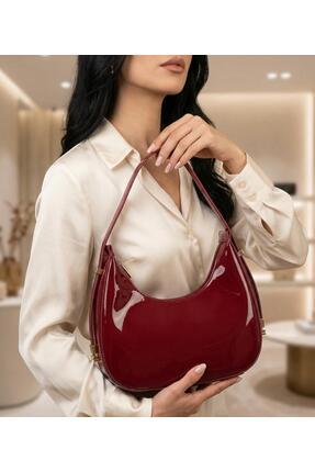 Ebriva Bags Kadın Rugan Ayarlanabilir Askılı Kol Çantası / Omuz Çantası