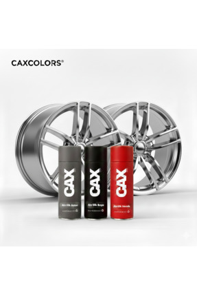 caxcolors Krom nikelaj Jant Boyama Seti - 3'lü Avantajlı Paket (Akrilik Astar...