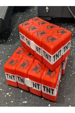 daısydecoratıon Pikselli Mınecrafts Temalı Sonsuz Küp