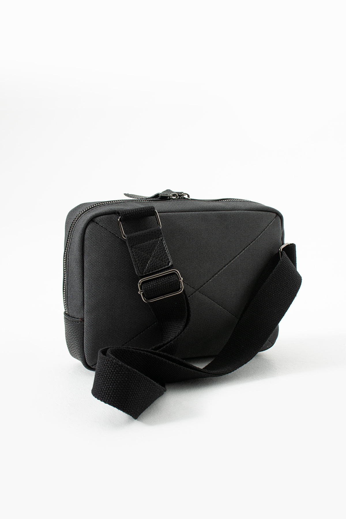 KASVA DERİ  Kanvas Kumaş Çapraz Çanta Unisex Tablet Çanta Askılı Omuz Çantası - Görsel 4