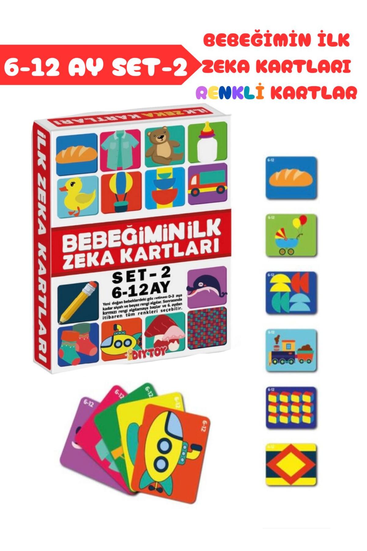 Diytoy Tummy Time Aynalı Karın Üstü Aktivite ve İlk Zeka Kartları Set-1 / Set-2 Eğitici Hediye Paketi fotoğrafı 5 (önizleme)