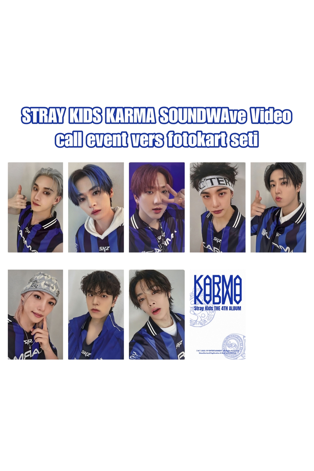 Sntay Stray Kids FOTOKART SETİ 'KARMA SOUNDWAVE VIDRO EVENT VERS