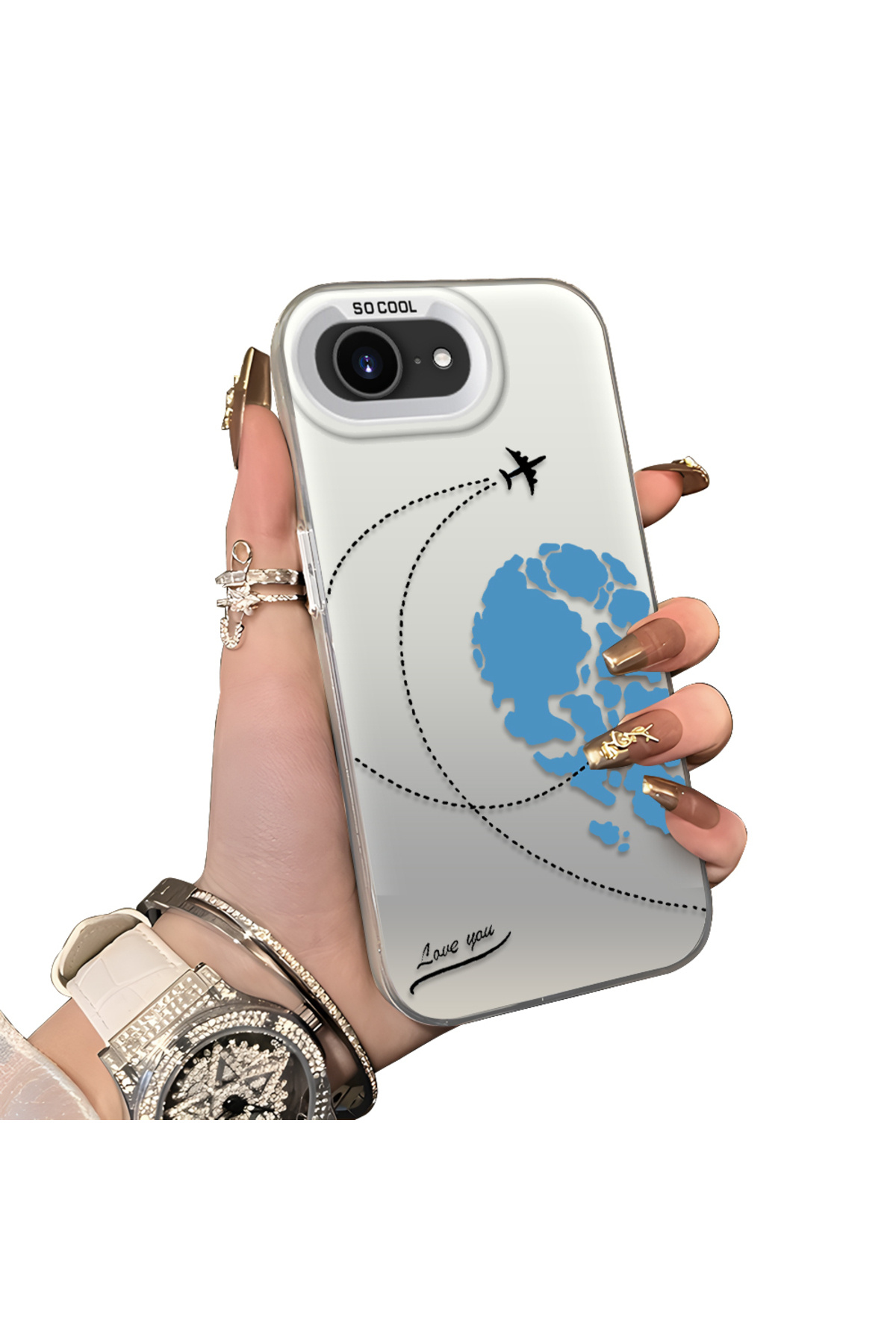 hard Acrylic Back Silicone Edge Lens Protection Case Compatible with iPhone 16e/17e
